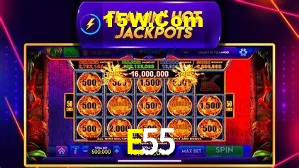 Slots com jackpots e giros grátis na E55
